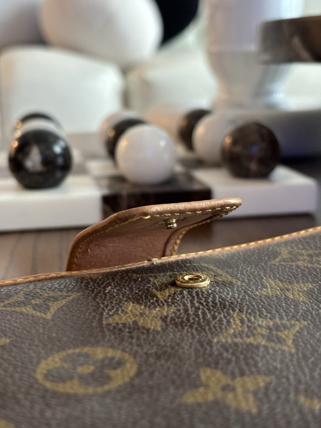 LOUIS VUITTON Vintage Monogram Agenda Day Planner Cover Brown & Tan (org $850)