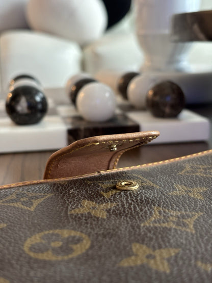 LOUIS VUITTON Vintage Monogram Agenda Day Planner Cover Brown & Tan (org $850)