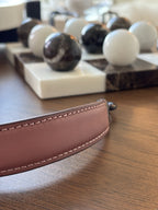 COACH Designer Top Handle Replacement Dark Rose Pink Leather Gunmetal Hardware