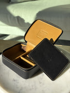 COACH Zipped Around Jewelry Leather Case Box Organizer Black (org $195)
