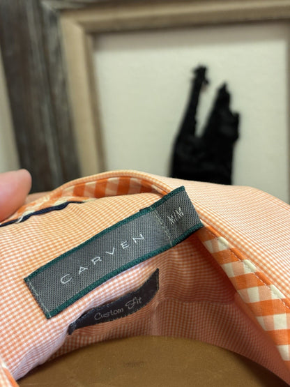 Vintage CARVEN Rare 1991 Designer Embroidered Tropical Parrots Button-Up Size M