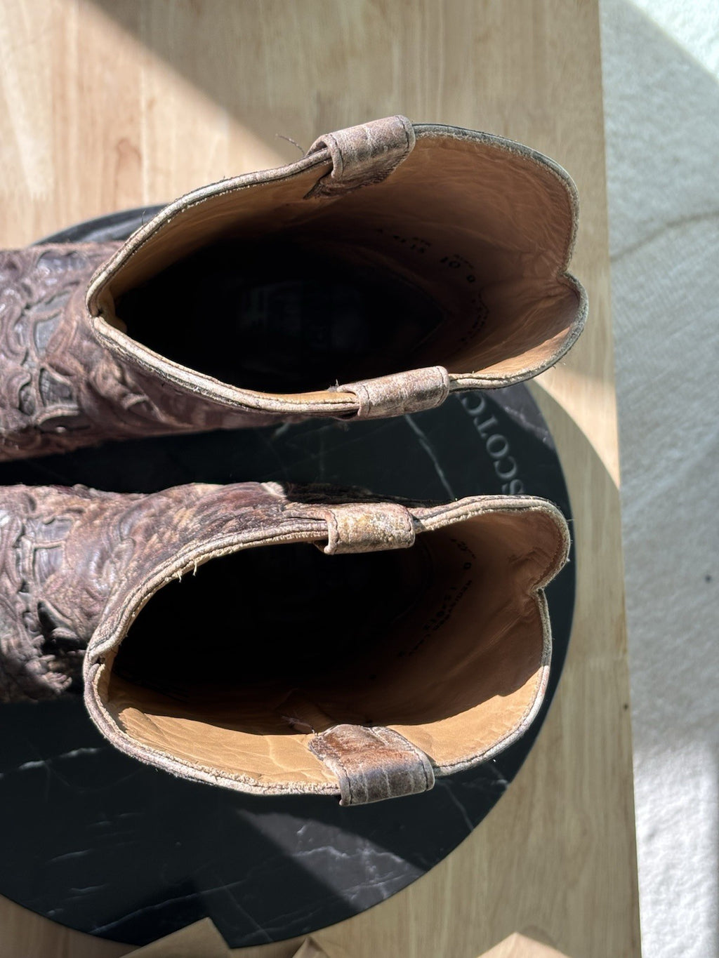 CORRAL® Mens Brown Exotic Alligator Inlay & Embroidered Western Boots (org $360)