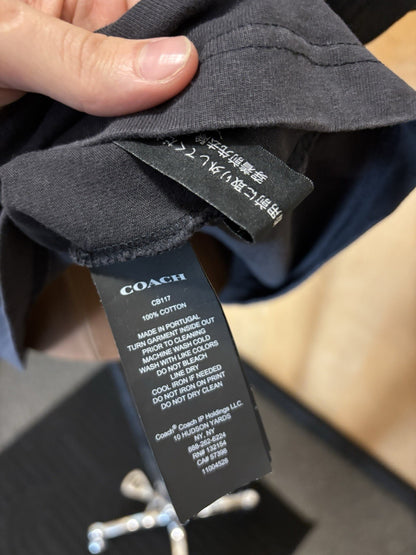 Coach Super Grump Large SS Crew Graphic Print Heavyweight Tee Shirt PLS READ