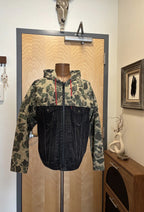 LEVI'S X JUSTIN TIMBERLAKE Rare Denim Coat Camo Hood Trucker Jacket (org $195)