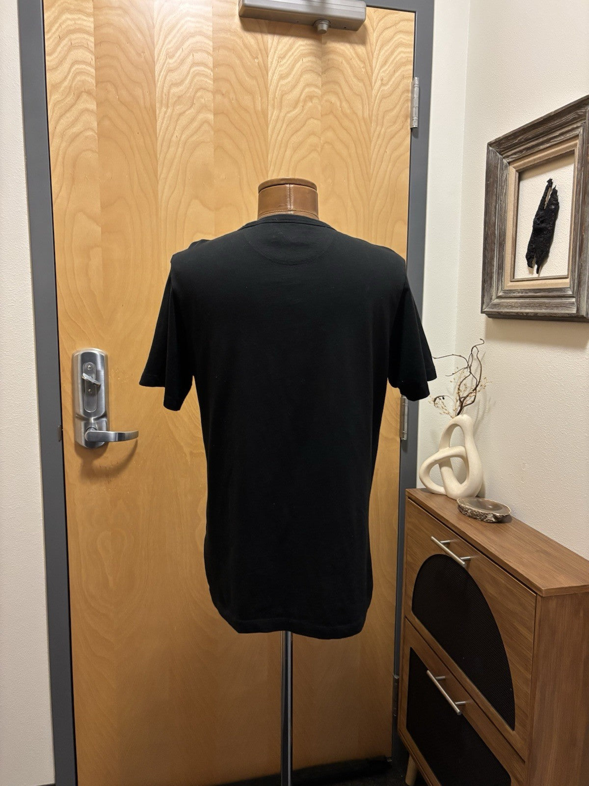 Designer Coach Essential T Shirt Organic Cotton Size M Black Unisex (org $95)