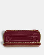 NWT designer COACH Small Zip Wallet Coin/Card Case Signature Tan/rust (org $95)