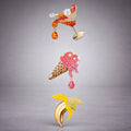 SWAROVSKI Cocktail Ice Cream Banana Crystal “No Regrets” Pins Brooch Set NWT/box