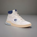 COACH Citysole Leather Suede High Top Lace Sneaker Shoe Chalk Men 10.5(org $195)