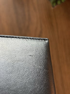 SAINT LAURENT Designer YSL Black Minimalist Cow Leather Case/Credit Card Holder