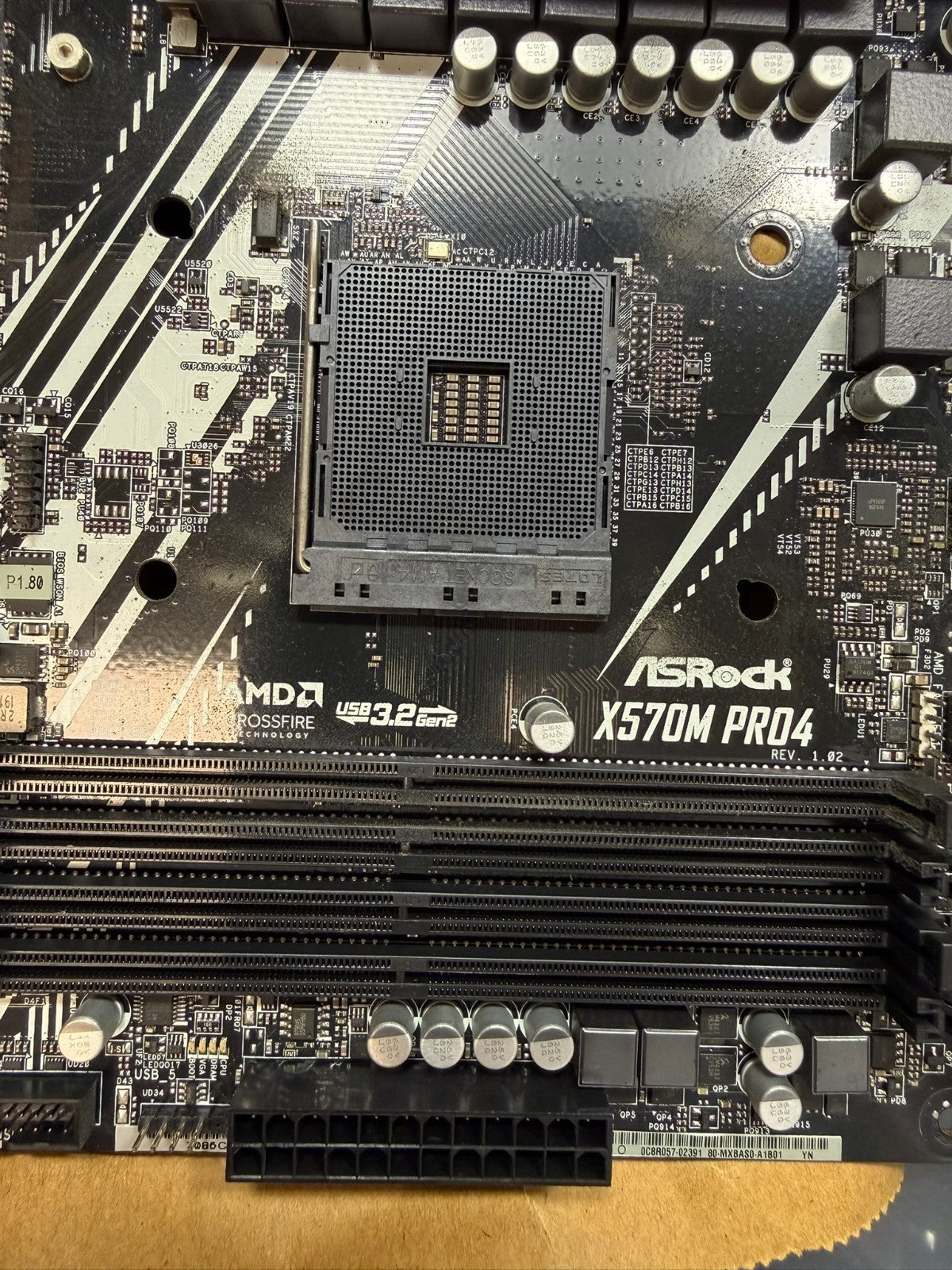 ASRock X570M Pro4 Micro ATX AM4 Motherboard PCIe 4.0 DDR4 Tested Working