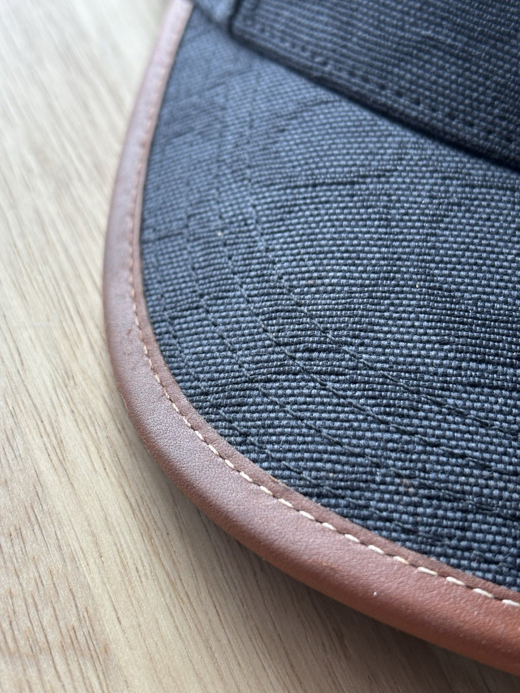 COACH Runway Baseball Cap Hat Signature C Black Jacquard W/ Leather (org $175)