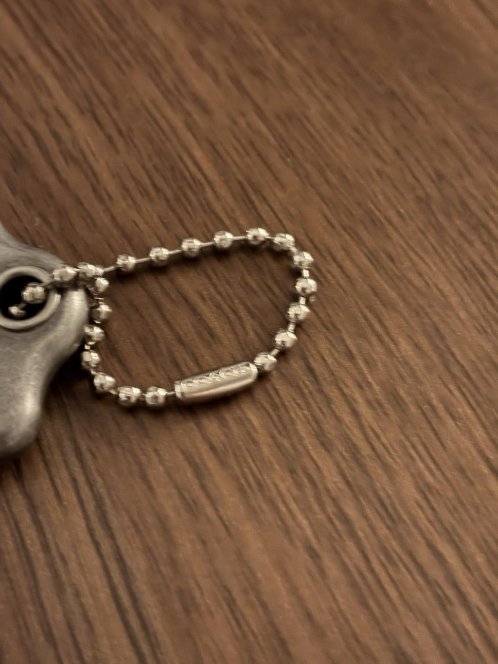 COACH 1941 Designer Hanging Tag Horse Carriage Bag Charm Fob Chain Brown/Silver