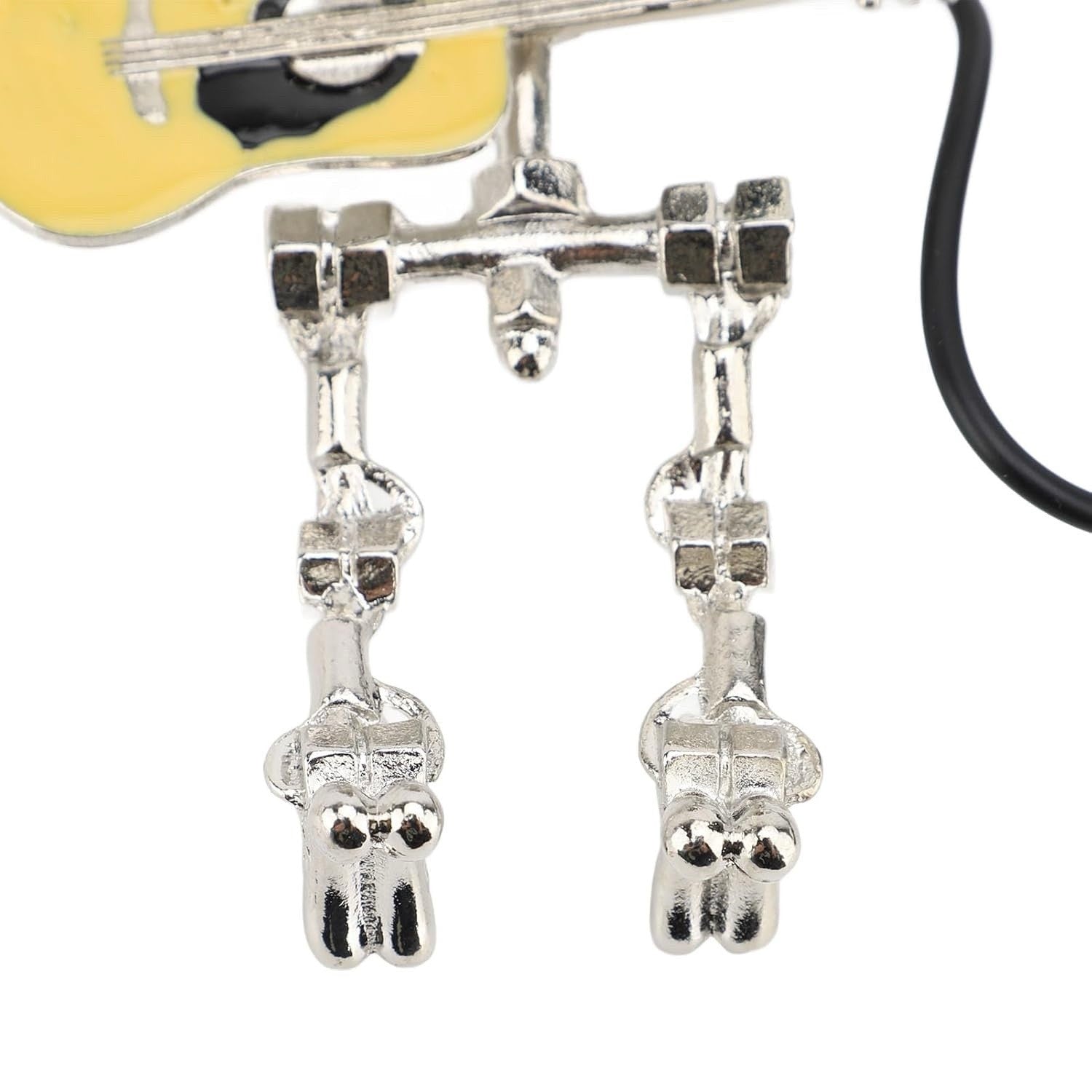 Retro Style Steampunk Microphone Robot LED Desk Lamp Holding Guitar Vintage USA