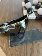 VERSACE Tribute Shield Black VE2197 Unisex Visor Wrap Mask Sunglasses (org $340)