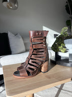 STEVEN BAKER Freebird Heals Boots Zip Belted Shoes Studs Rivets (org $350)