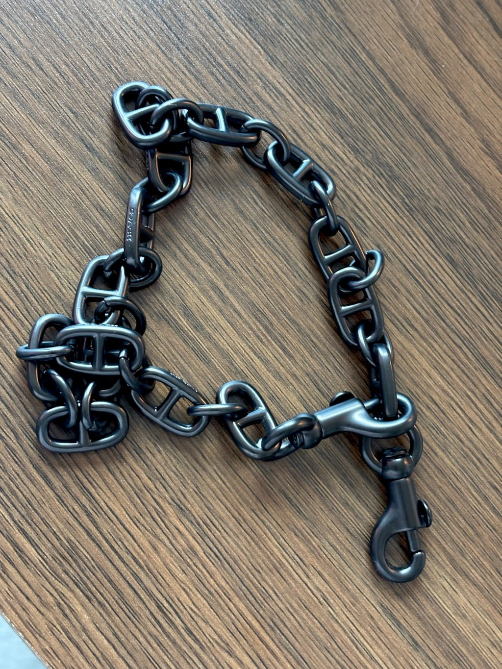 COACH Designer Rare Bag Chain Shoulder Strap Black/Gunmetal Metal Clip(org $175)