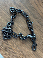 COACH Designer Rare Bag Chain Shoulder Strap Black/Gunmetal Metal Clip(org $175)