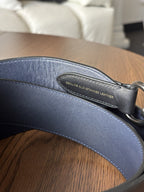 COACH Black/ Midnight Leather Bag Strap Adjustable Gunmetal Hardware Style 68978