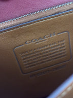COACH Runway Red Leather Logo Idol Shoulder Bag Chain Crossbody Strap (org $695)