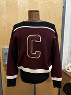 COACH Retro-Inspired Cheerleader Top Wool Knit Varsity Stripes Letterman ($450)