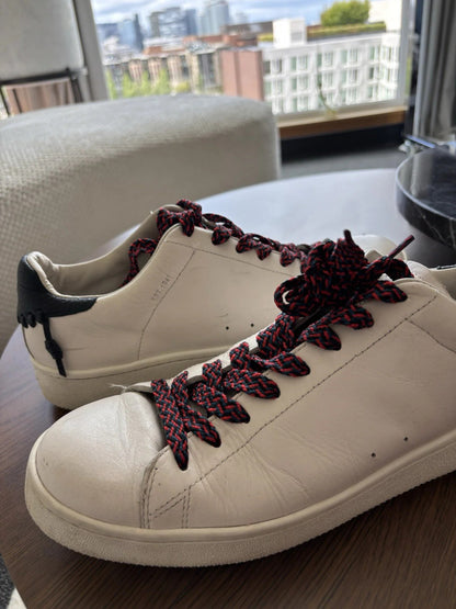 COACH Brand C101 Leather Sneakers Shoes Customers Brand Laces Men 11 (org $330)
