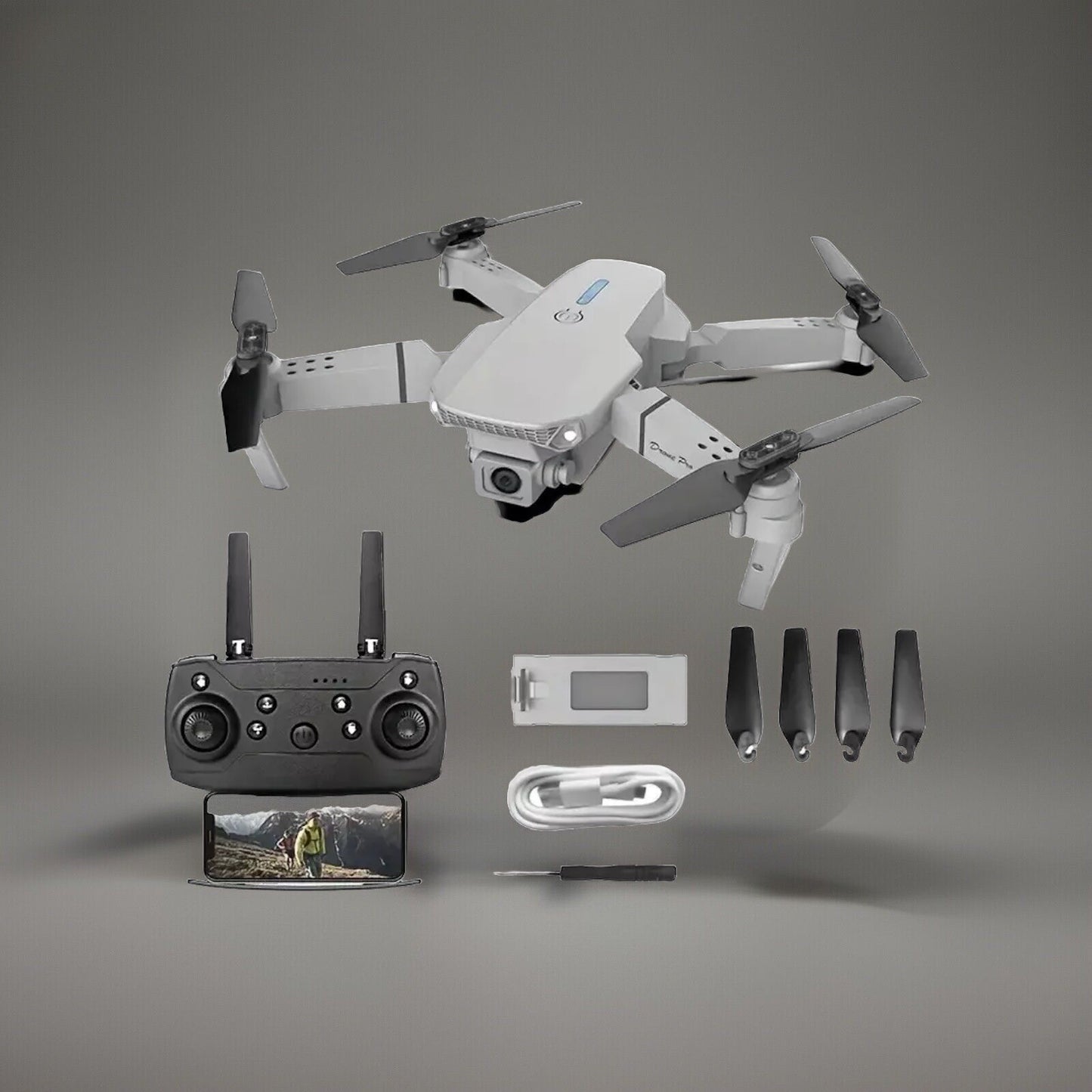 E88 Drone Aerial Photography HD 4K Dual Camera Remote Control Airplane RCToy NEW