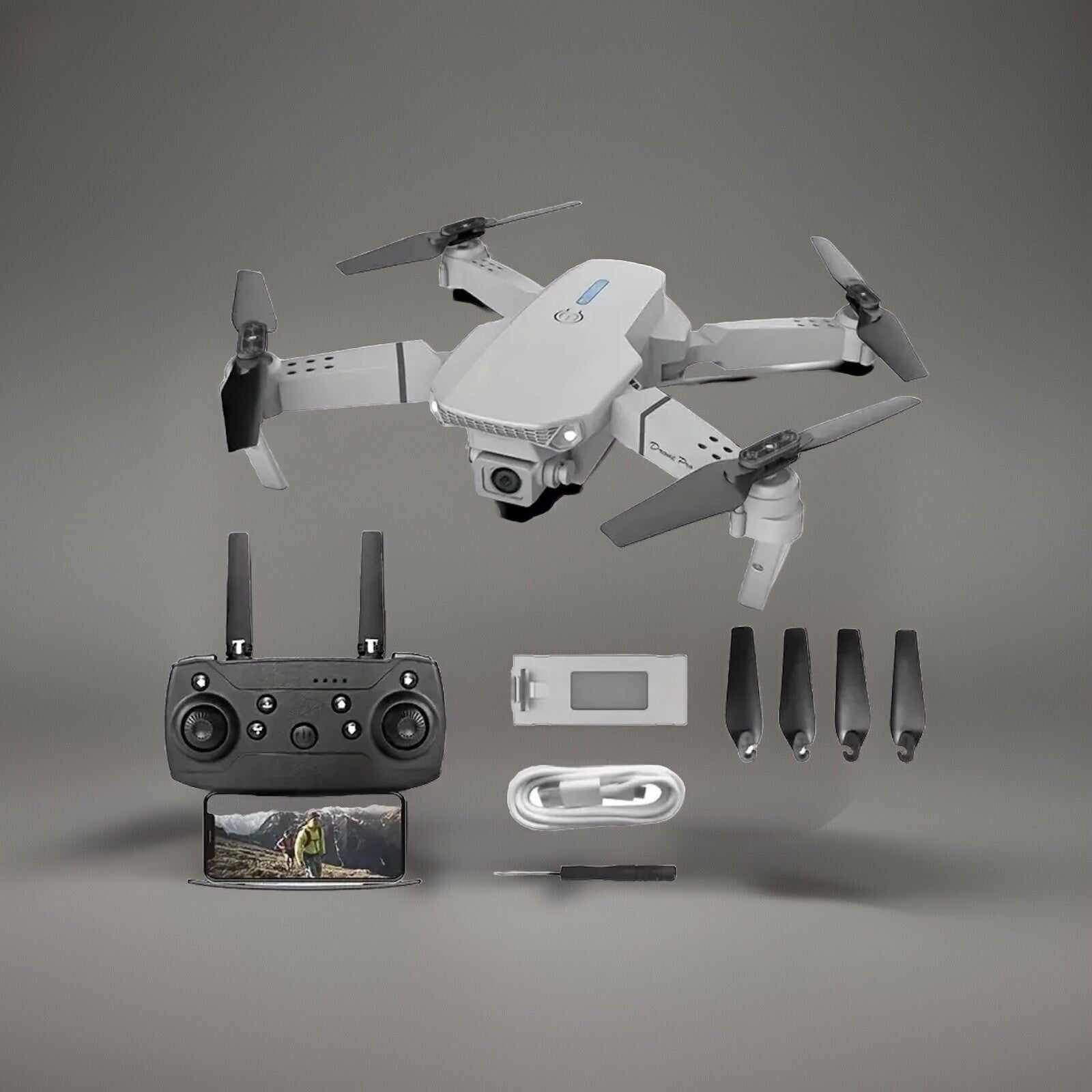 E88 Drone Aerial Photography HD 4K Dual Camera Remote Control Airplane RCToy NEW