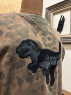 COACH 1941 Rexy Sweatshirt Crewneck Embroidered Dino Camo Pullover (org $350)