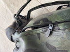 COACH Designer Backpack Rare Camo/black Pebbled Leather Suede Stripe (Org $795)