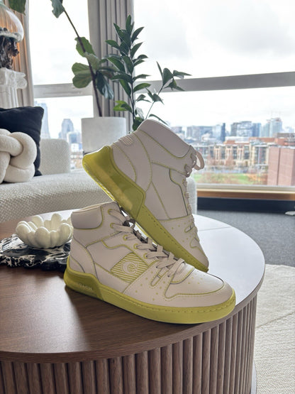 NWT DESIGNER COACH CITYSOLE HIGH TOP SNEAKER SHOES WITH TROMPE L'OEIL Size 10.5