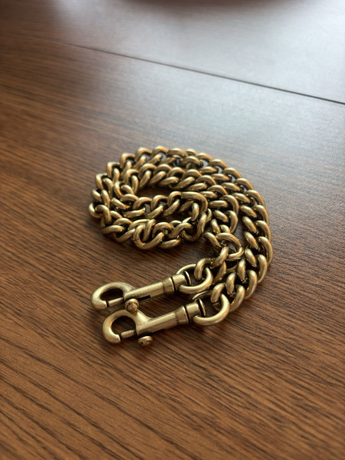 COACH Designer Chain Shoulder Bag Strap Gold/Antique Brass Metal Clip (org $95)