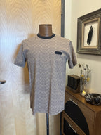 COACH Essential T-Shirt Tan/Khaki Signature Monogram Logo C5763 Small (org $150)