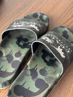 COACH Designer Pool Slide Shoe Camo Dinosaur Rexy Logo Sandals Men 11 (org $225)