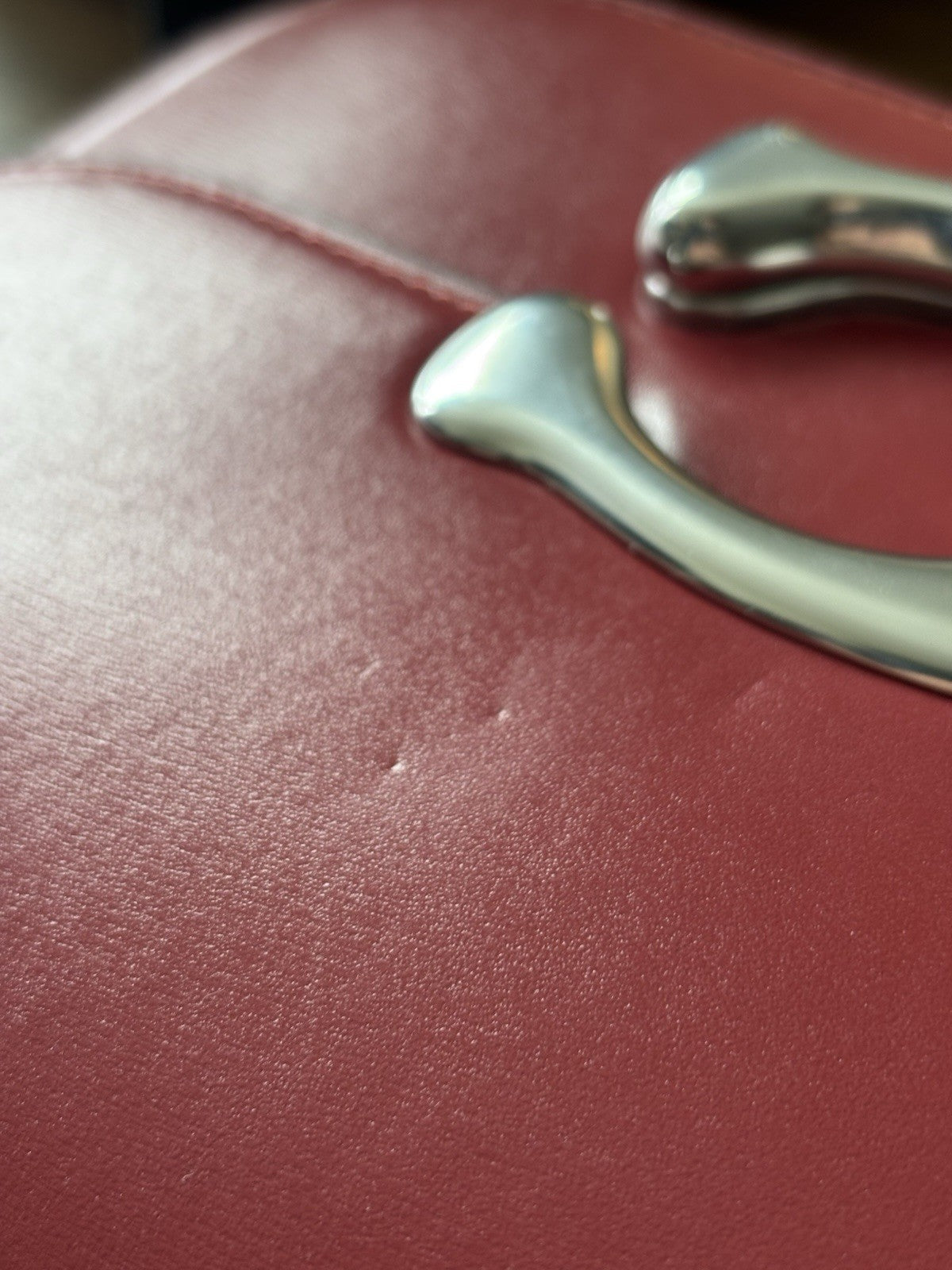 COACH Idol Red Leather Logo Plaque Chain Shoulder Bag Crossbody Strap (org $695)