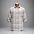 RAG & BONE New York Plaid Button-Down Shirt Pocket Gray Pink/White Cotton Small