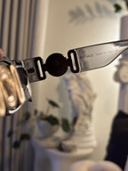 VERSACE Designer Transparent Sunglasses Grey Square Mirror VE 4361 (org $380)