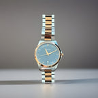 GUCCI Designer G-Timeless Gray Dial Rose Gold 2 Tone Watch #YA126446 (org $1170)