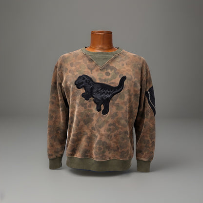 COACH 1941 Rexy Sweatshirt Crewneck Embroidered Dino Camo Pullover (org $350)