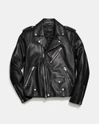 COACH Moto Jacket with Silver Rexy Charm | Men’s Size 48 | Lamb Leather ($1,095)
