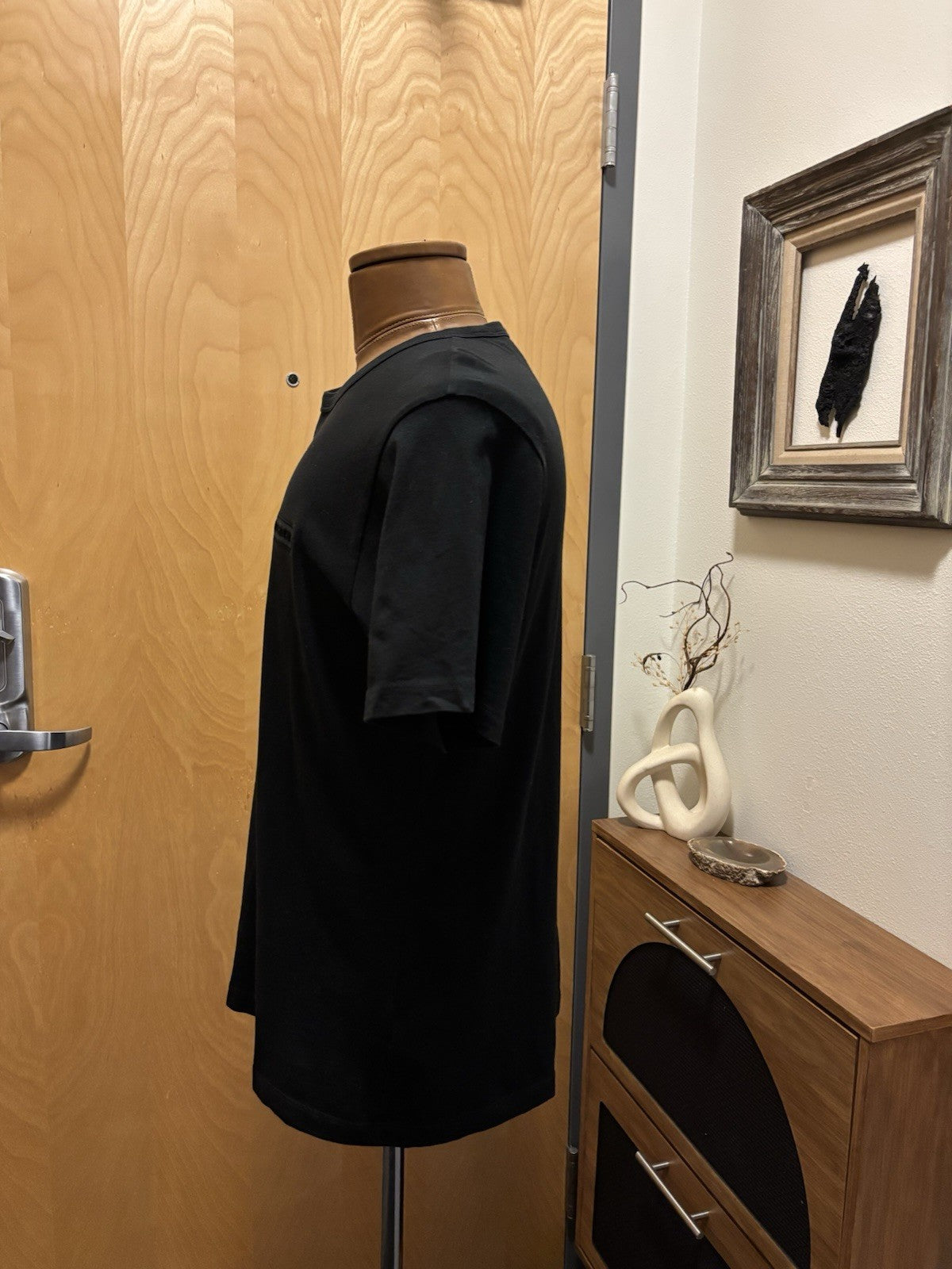 Designer Coach Essential T Shirt Organic Cotton Size M Black Unisex (org $95)