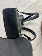 COACH Designer Backpack Rare Camo/black Pebbled Leather Suede Stripe (Org $795)