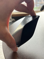 SAINT LAURENT Designer YSL Black Minimalist Cow Leather Case/Credit Card Holder