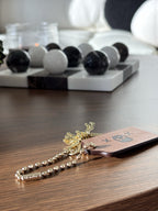 COACH Designer Gold Rexy Charm + Skull Bones Brown Leather Hanging Tag Bag Fob