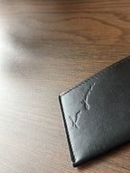 SAINT LAURENT Designer YSL Black Minimalist Cow Leather Case/Credit Card Holder
