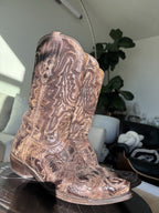 CORRAL® Mens Brown Exotic Alligator Inlay & Embroidered Western Boots (org $360)