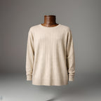 SUN RIVER CO Vintage 1990 Sweater Pullover Beige/Tan Crew Neck 100% Cotton Men L