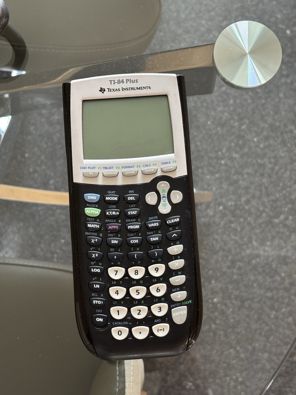 TEXAS INSTRUMENTS TI-84 Plus Graphing Calculator Black Tested SAT ACT 4 Batterys