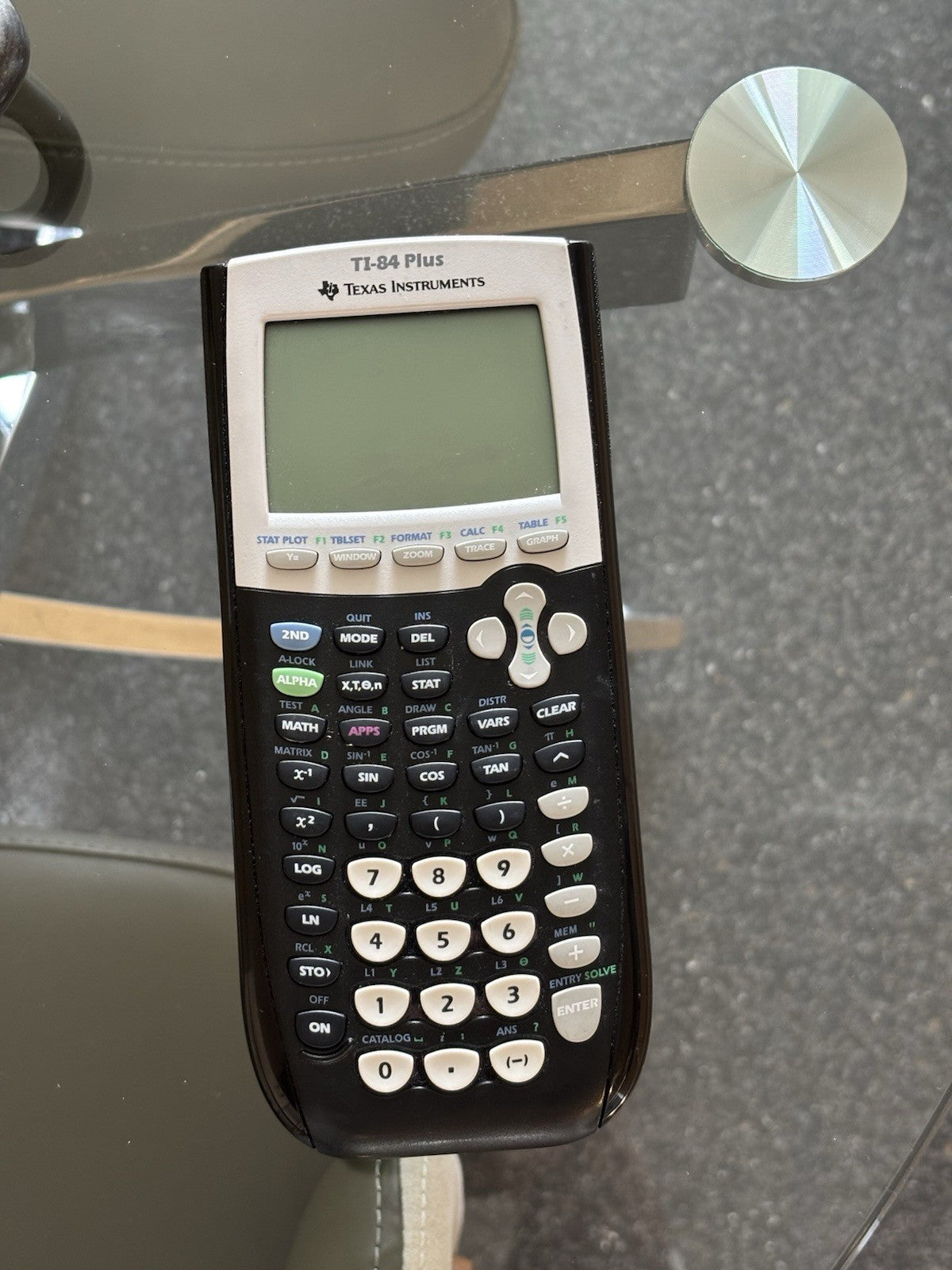 TEXAS INSTRUMENTS TI-84 Plus Graphing Calculator Black Tested SAT ACT 4 Batterys