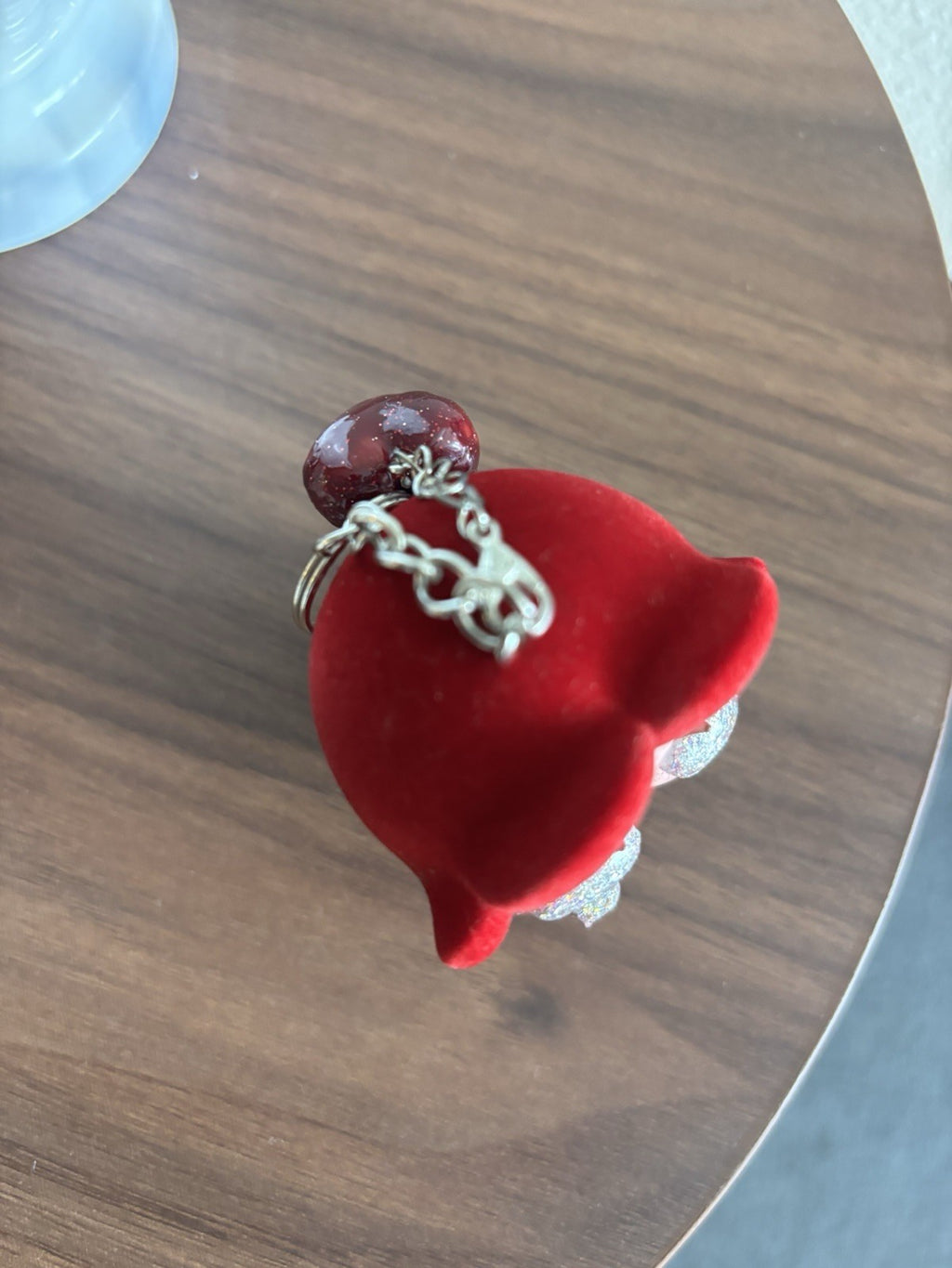 POP MART RARE Crybaby Classic Rose Crying For Love Bag Charm Keychain/ Red Heart