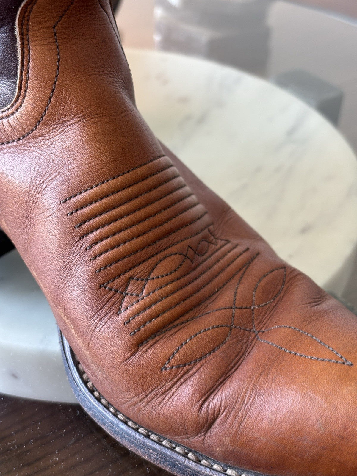 RALPH LAUREN Vintage Polo Western Cowboy Boots Gorgeous Collectibles Size 7.5